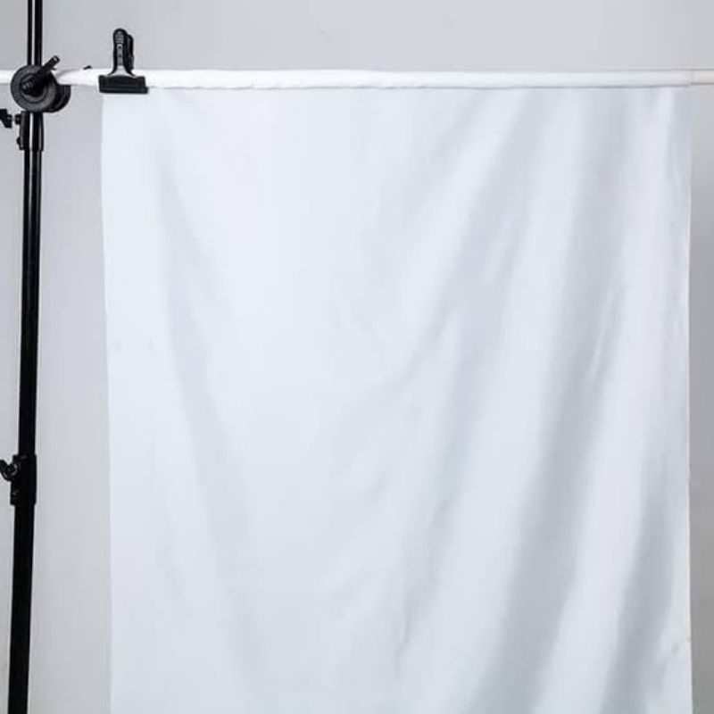 PROMO / Background Foto Backdrop Foto Kain Putih Background Perlengkapan Studio Foto