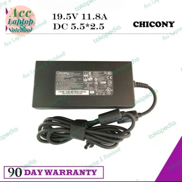 ORIGINAL ADAPTOR CHICONY A12-230P1A 19.5V 11.8A 230W DC 5.5*2.5MM BEST SELLER