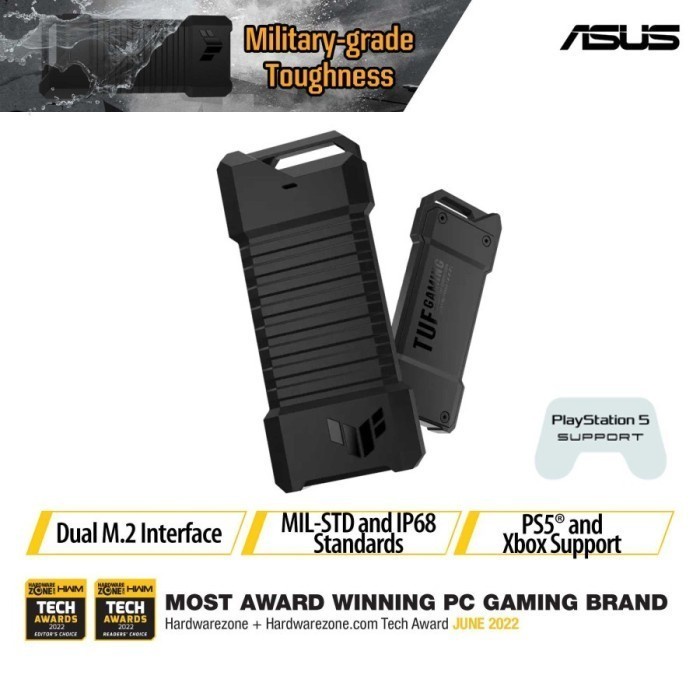 BISA GOSEND SSD ASUS TUF GAMING A1 - 2TB USB 3.0 DAN TYPE-C - SSD EXTERNAL 2TB