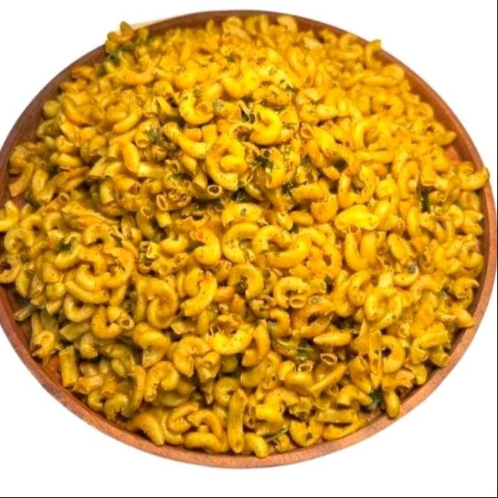 

1Kg- Makaroni Kriuk Bumbu Cikruh Pedas Daun Jeruk/Makaroni Kriuk 1Kg Food Snacks Camilan Terlaris