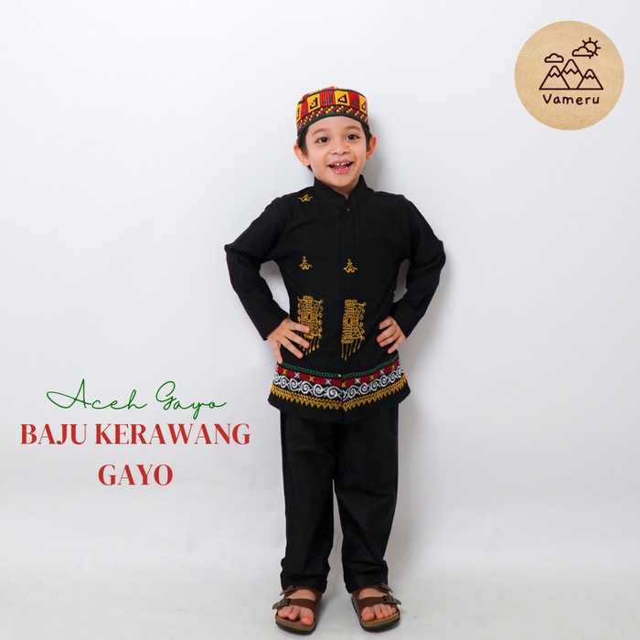 BAJU ADAT ANAK LAKI LAKI ACEH GAYO KERAWANG