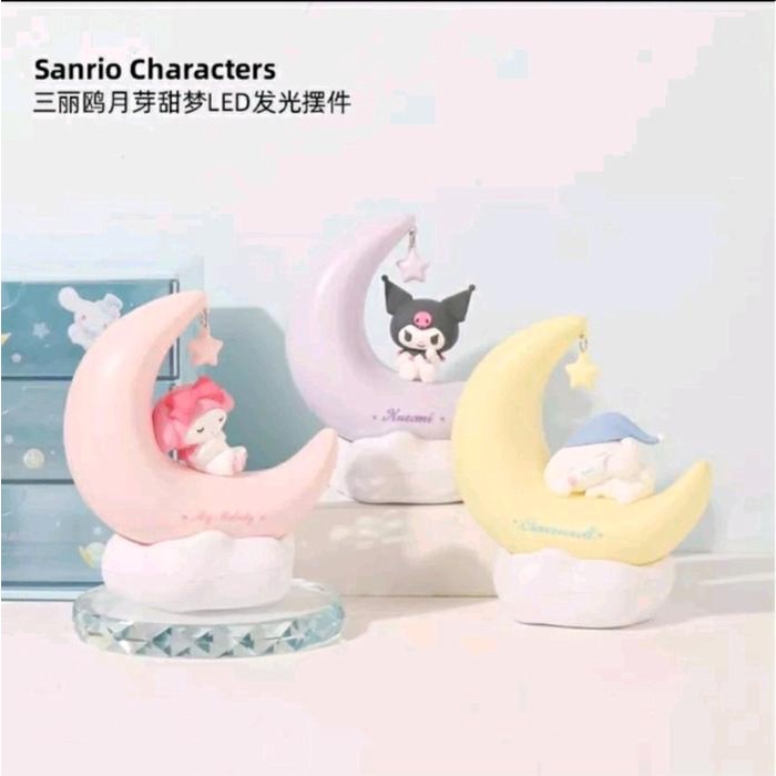 Sanrio x Miniso Lampu Tidur Bulan Sabit Sanrio My Melody Kuromi Cinnamoroll