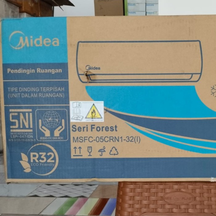 INDOOR AC MIDEA 1/2 PK R32 BARU DAN ORIGINAL