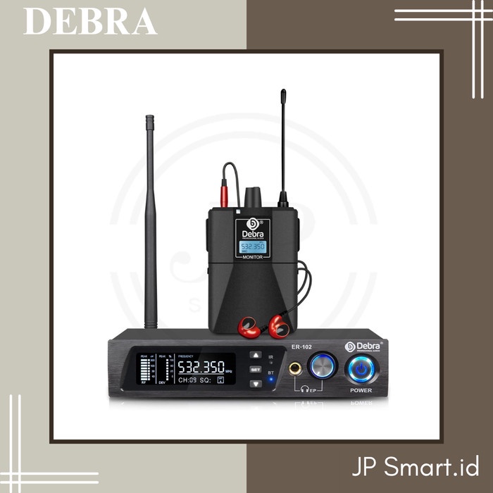 DEBRA ER-102 IEM Wireless set monitor System ear monitor panggung