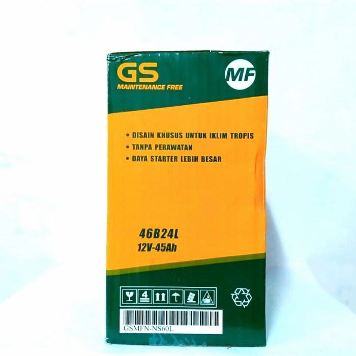 Aki mobil Nissan March NS60L GS Astra MF (aki kering)