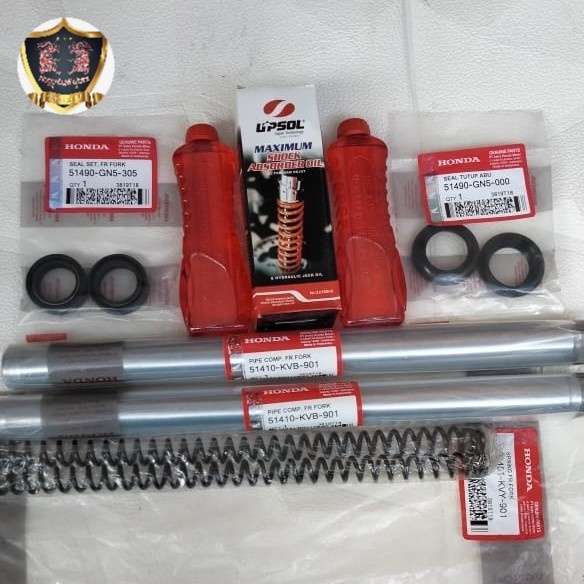 Paket As Shock Depan + Per Shock Depan Beat Karbu Scoopy Karbu Vario 110 Karbu KVB