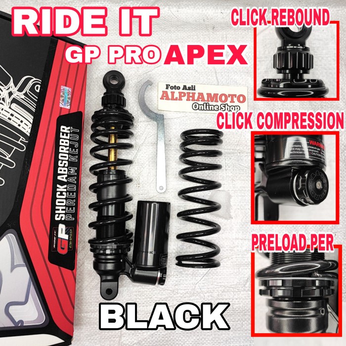 shock ride it gp mio vario beat scoopy 125 150 fi new apex extreme 160
