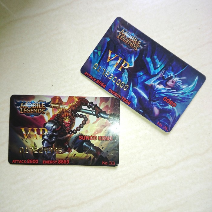 TERBARU kartu vip mobile legends ML mainan anak