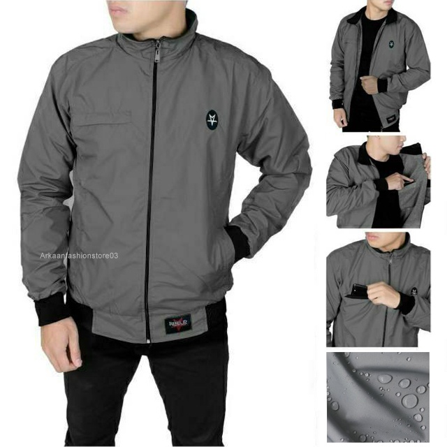 PROMO / AKN JAKET PRIA CASUAL SIMPLE ORIGINAL REBEL ID / JAKET MOTOR PRIA / JAKET BOMBER / JAKET SGM