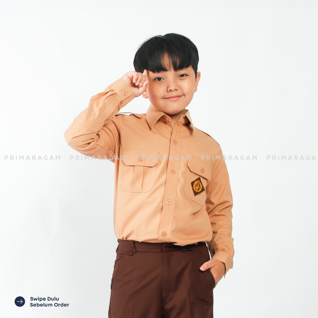 PROMO / Primaragam Baju Pramuka Penggalang Lengan Panjang Sd Smp Sma Smk Laki Laki Penegak