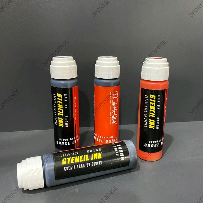 Tinta Senar Stencil Ink Hiqua Hi Qua HQ Sablon Cap Raket Badminton Tenis Hitam Dan Merah Original