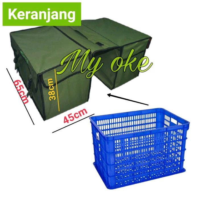 KOMPLIT Tas Obrok Motor Kurir Super Jumbo Keranjang