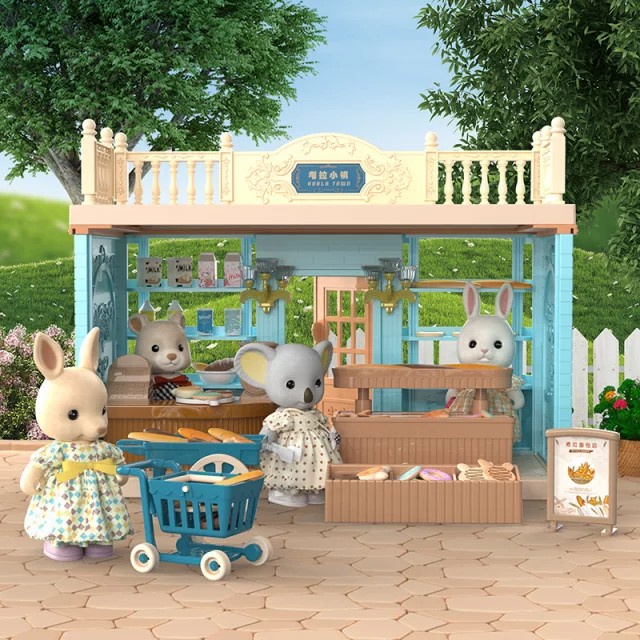 koala diary town house toys, koala diary doll house, rumah boneka