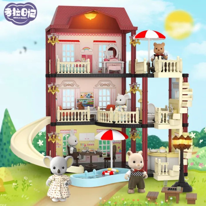 Koala diary doll house, koala diary forest doll house. rumah boneka