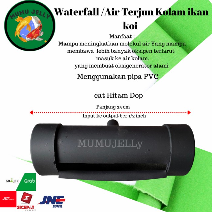 WATERFALL KOLAM KOI AIR TERJUN KOLAM KOI pancuran kolam koi 25 cm