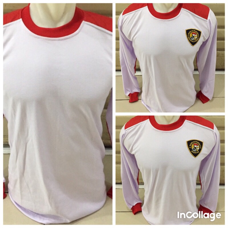 PROMO / kaos paskibra putih lengan panjang/kaos paskibraka lengan panjang/kaos logo paskibra lengan