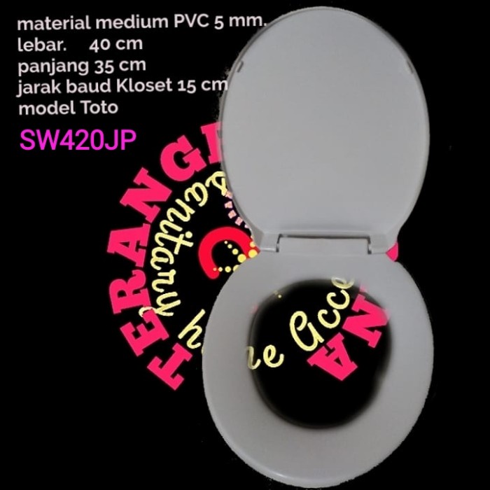 tutup kloset duduk model toto tipe sw420jp medium tebal