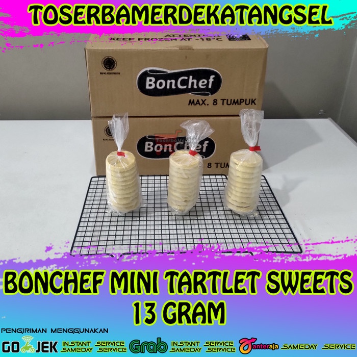 

BONCHEF Mini Tartlet Sweet 13 Gram Cocok Untuk Pie Buah (1 Dus)