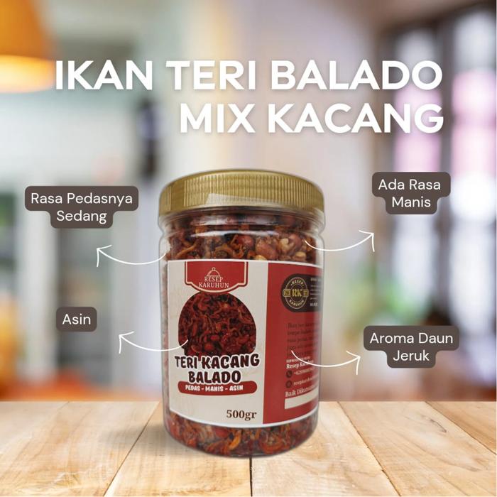 

Teri kacang balado makanan instan pedas manis Asin kaleng Food Sambal teri medan
