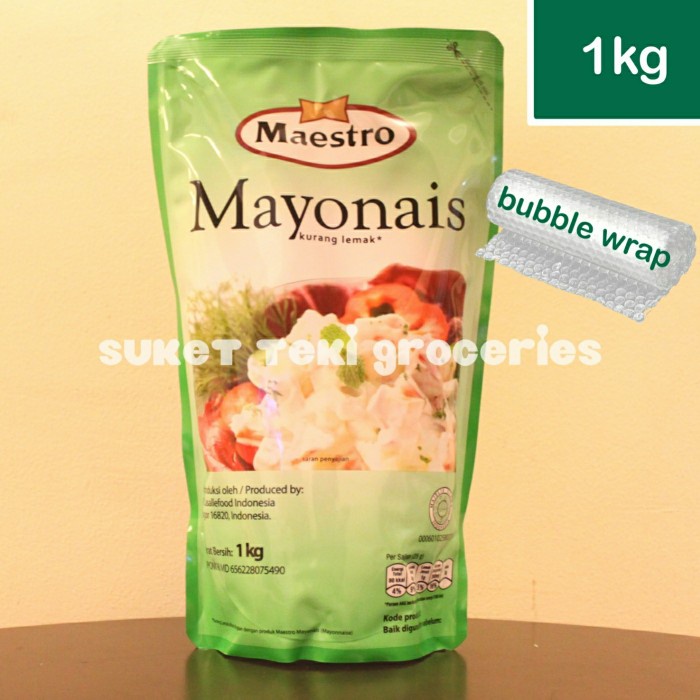 

Mayonaise Maestro 1kg Light Mayo Refill Pouch 1 kg Grosir