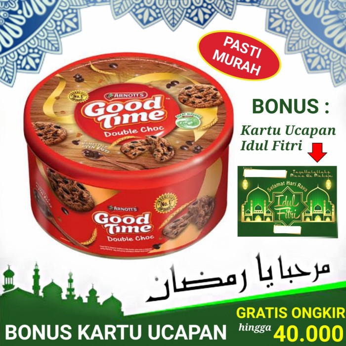 

PARSEL RAMADAN BISKUIT GOOD TIME COOKIES KALENG 149gr COKLAT CHOCOCHIP