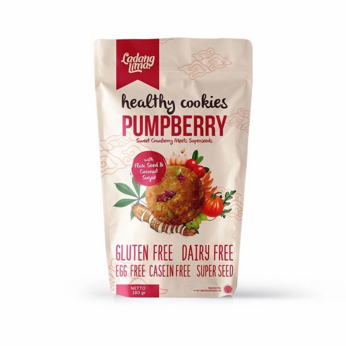 

ladang lima pumpberry cookies 180gr gluten free