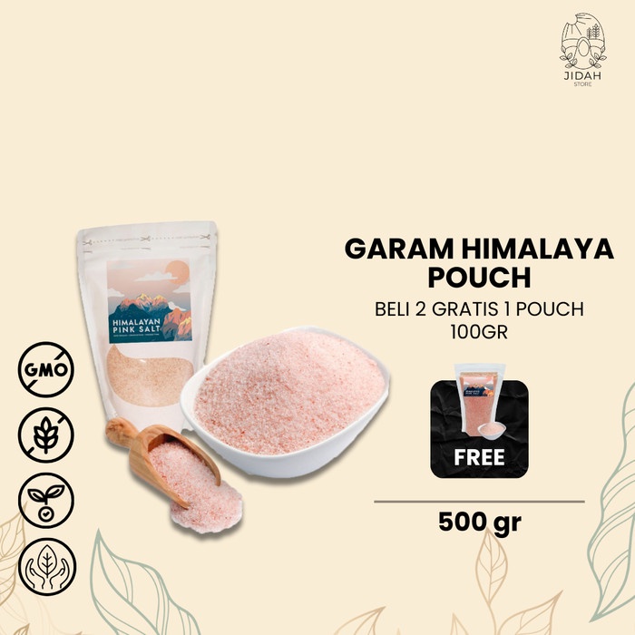 

Garam Himalaya Original Natural Pink Salt Premium Himalayan Salt 500gr
