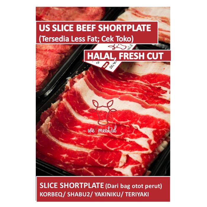 

READY STOCK Daging Sapi US Slice Beef Shortplate Yoshinoya Shabu Murah