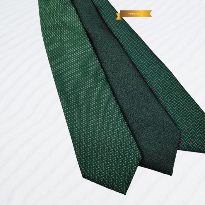 PREMIUM Dasi formal pria hijau dasi panjang hijau motif hijau army dasi pria