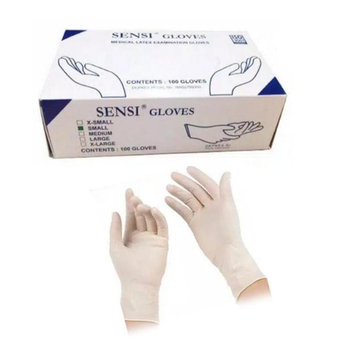 SENSI Gloves Latex / Sarung Tangan Latex / Sarung Tangan Karet Sensi