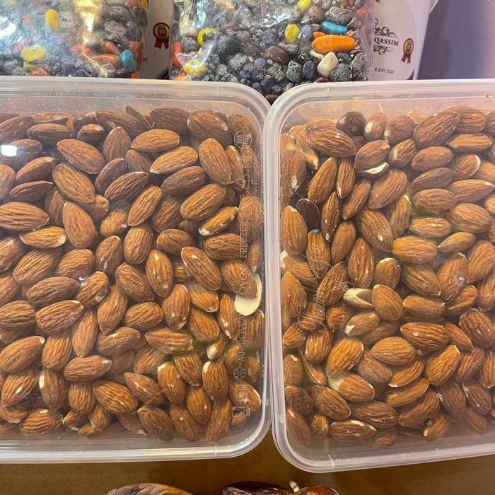 

terbaru !!! kacang almond 1kg food snack mete ready