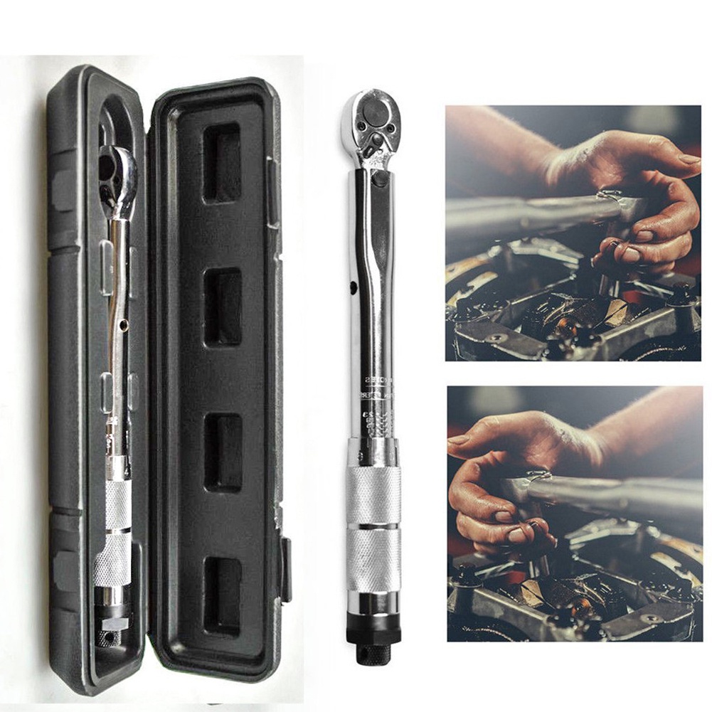 5-60N.m Reversible Ratchet Key 3/8 Inch Adjustable Torques Key Square Drive Reversible Ratchet Spann