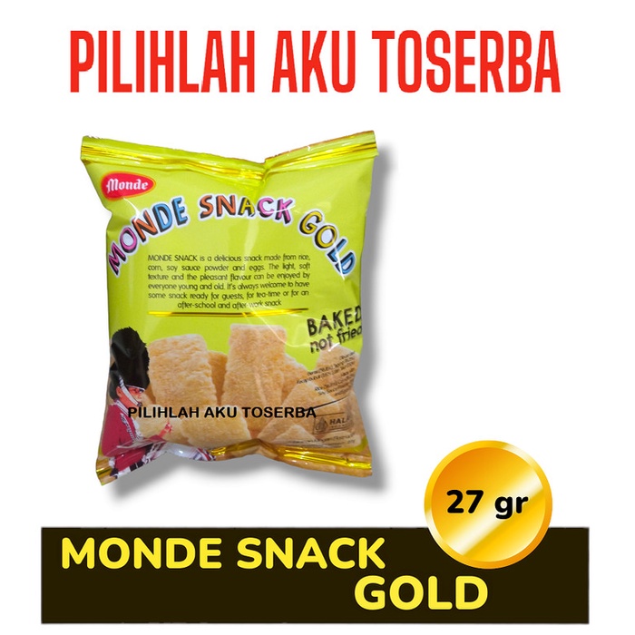 

MONDE SERENA SNACK GOLD 30 GR - ( HARGA 1 DUS ISI 45 PCS )