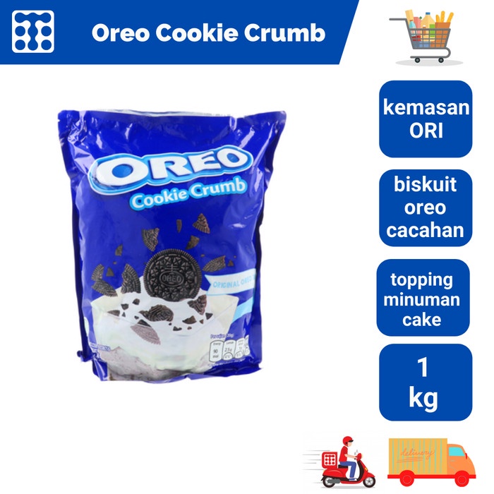 

OREO COOKIE CRUMB 1 KG KEMASAN ORIGINAL