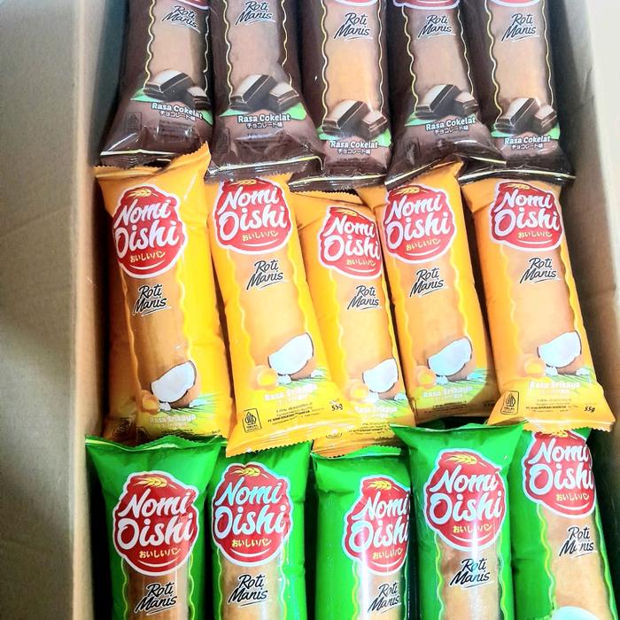 

READY STOK OISHI ROTI MANIS CATTERPILAR ISI KRIM 1 DUS ISI 60 PCS MIX VARIAN READYY