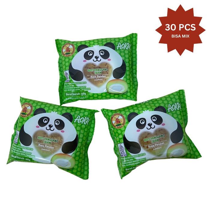

READY STOK AOKA ROTI PANDA ISI 30 PCS VIRAL TERBARU TERSEDIA SEMUA VARIAN RASA TERMURAH READYY