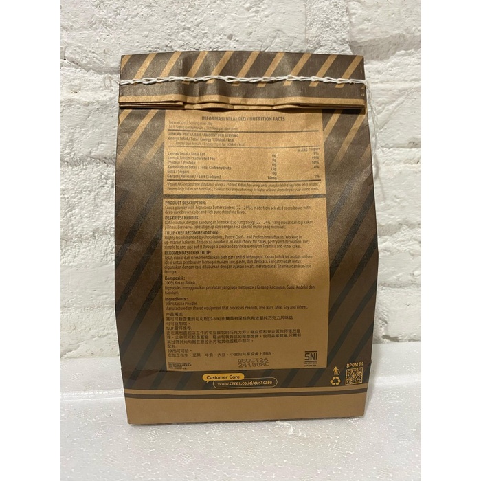 

SALE TERHOTT TULIP BORDEAUX COCOA POWDER 500 GRAM - ORIGINAL 500 GRAM READYY
