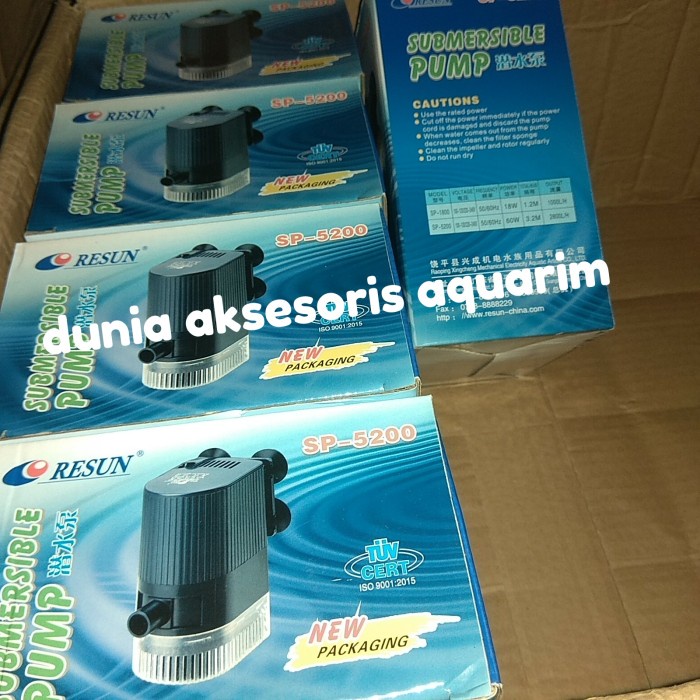 Unik Resun Sp-5200 Pompa Celup Water Pump Resun Sp 5200