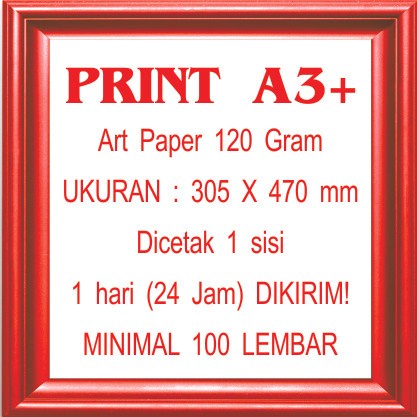 

(BestSeller) Print/Cetak Kertas ArtPaper Ukuran A3 Gramatur 120 Gr CETAK 100 LBR