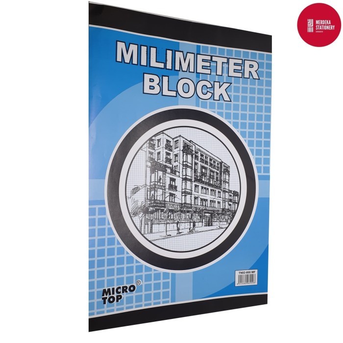 

(BestSeller) Kertas/Buku Milimeter Block/Blok Microtop F4/FOLIO 8 lembar 215x330mm