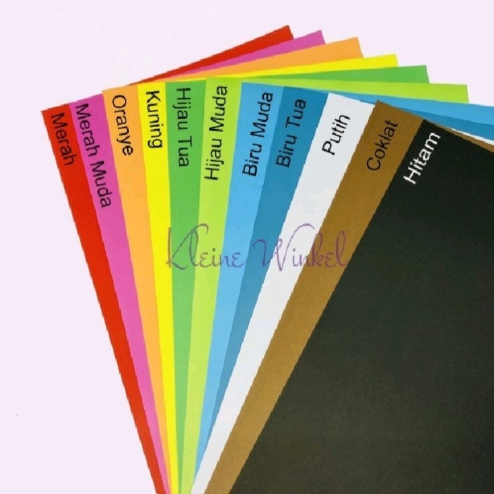 

(BestSeller) KERTAS BUFALLO WARNA WARNI UK FOLIO