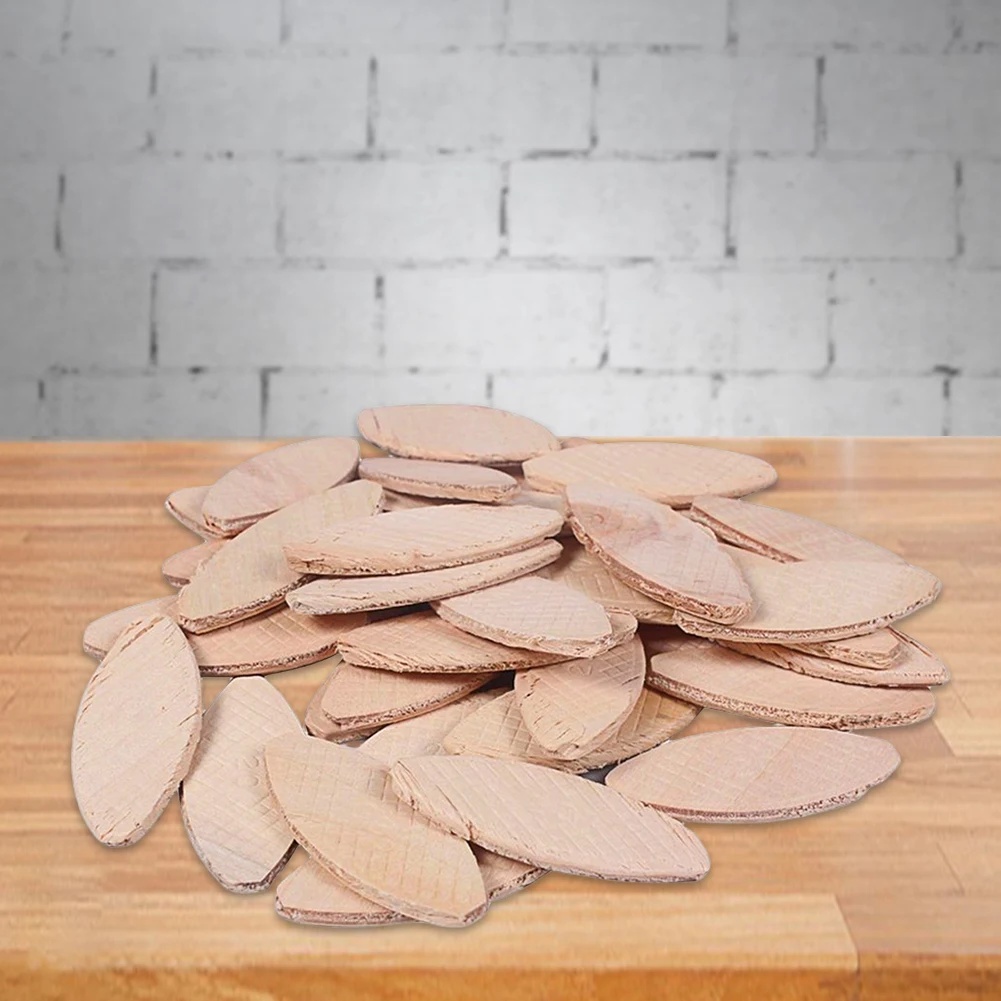 100pcs Woodworking Biscuit Jointer No. 0#/10#/20# Carpentry DIY Tenon Biscuit Tenon Pieces for Wood 