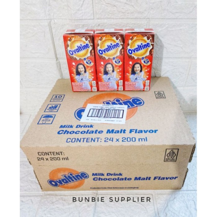

(BestSeller) Susu Ovaltine UHT Milk Chocolate Malt 200ml Karton (24pcs x 200ml )