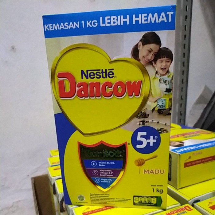

(BestSeller) Nestle Dancow 5+ Madu 1kg susu pertumbuhan anak usia 5-12th box 1Kg
