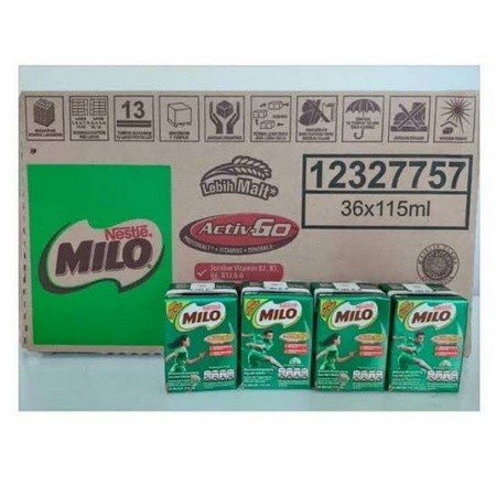 

(BestSeller) Milo Kotak Active Go 110 ml Susu Cair Cokelat UHT Coklat dus box karton