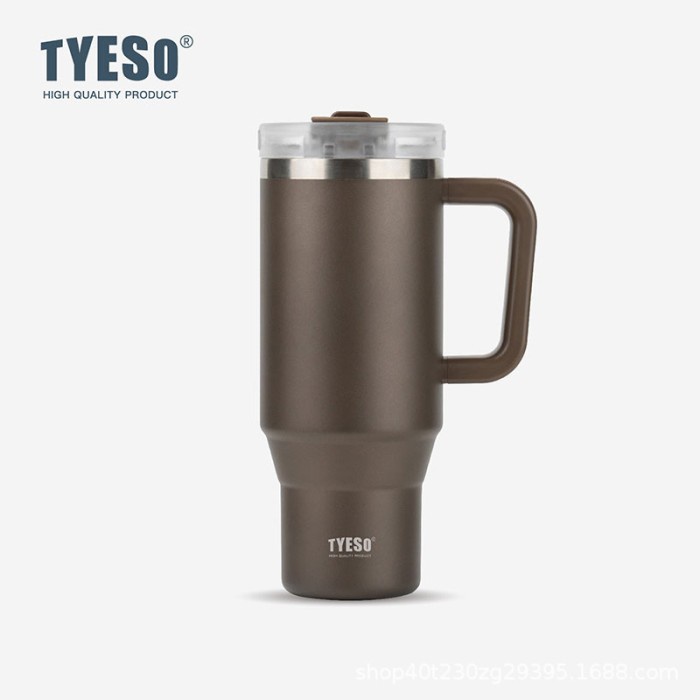 Grosir Tumbler Tyeso Stainless Dengan Gagang 900Ml Free Stiker/Tumbler Tyeso