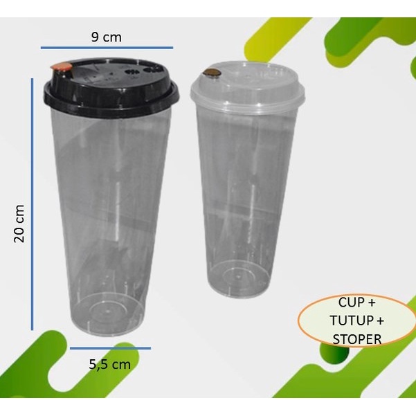 Berkualitas Sablon Cup Injection 22 Oz + Tutup Tebal