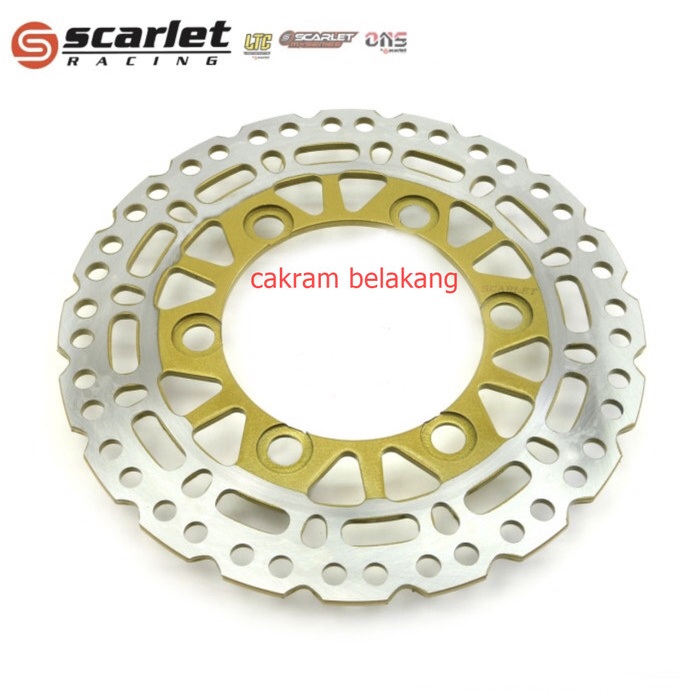 PIRINGAN BELAKANG DTRACKER-KLX 150-KLX 250 CAKRAM SCARLET 190MM 220MM
