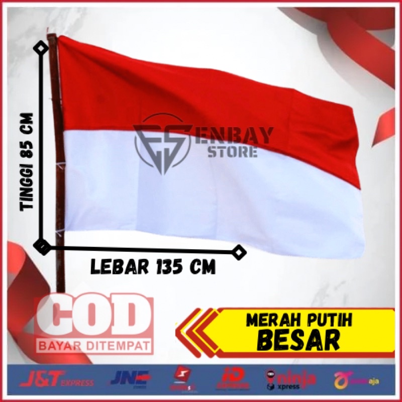 PROMO / BENDERA MERAH PUTIH BESAR (bendera indonesia)