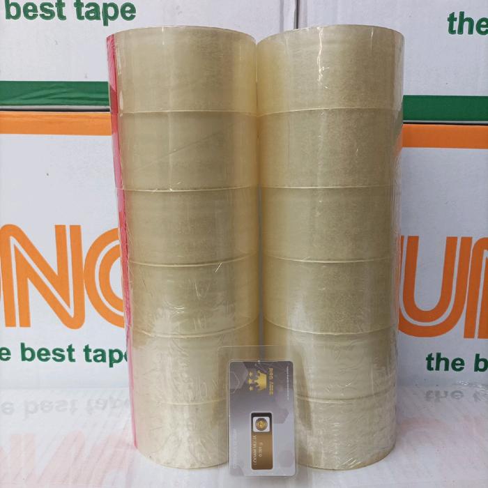 

Viral Lakban Bening 12 Roll Free 1 Logam Mulia Kantor Packing Aman